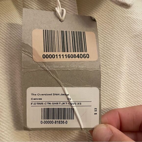 Everlane NWT Oversized Long Sleeve Button Up Minimalist Shirt Jacket Shaket XS - Picture 8 of 10